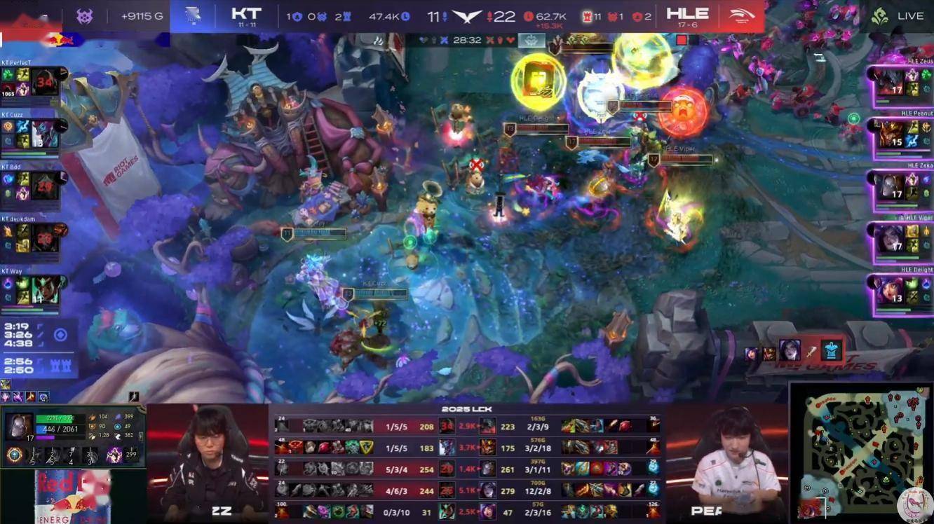 LCK奇(qí)葩(pā)赛制成绩合竝(bìng)！GenG和HLE早早晋级季(jì)後(hòu)赛